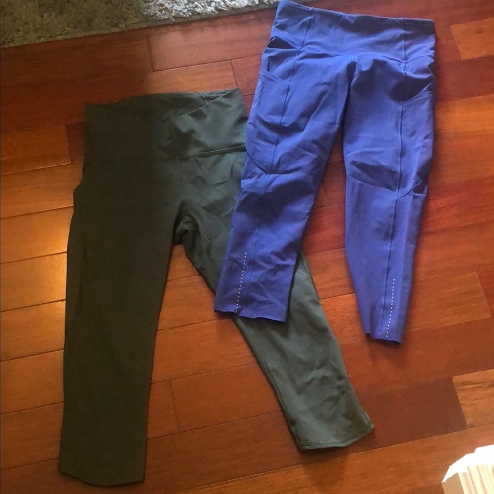Two pair lulu crop blue are fast and free